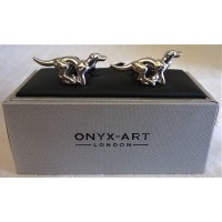 ONYX-ART CUFFLINK SET - GREYHOUND